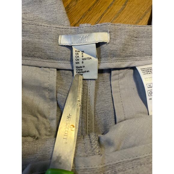 H&M women’s business suit set blazer and dress slacks career wear Size 8 Gray - Picture 7 of 12